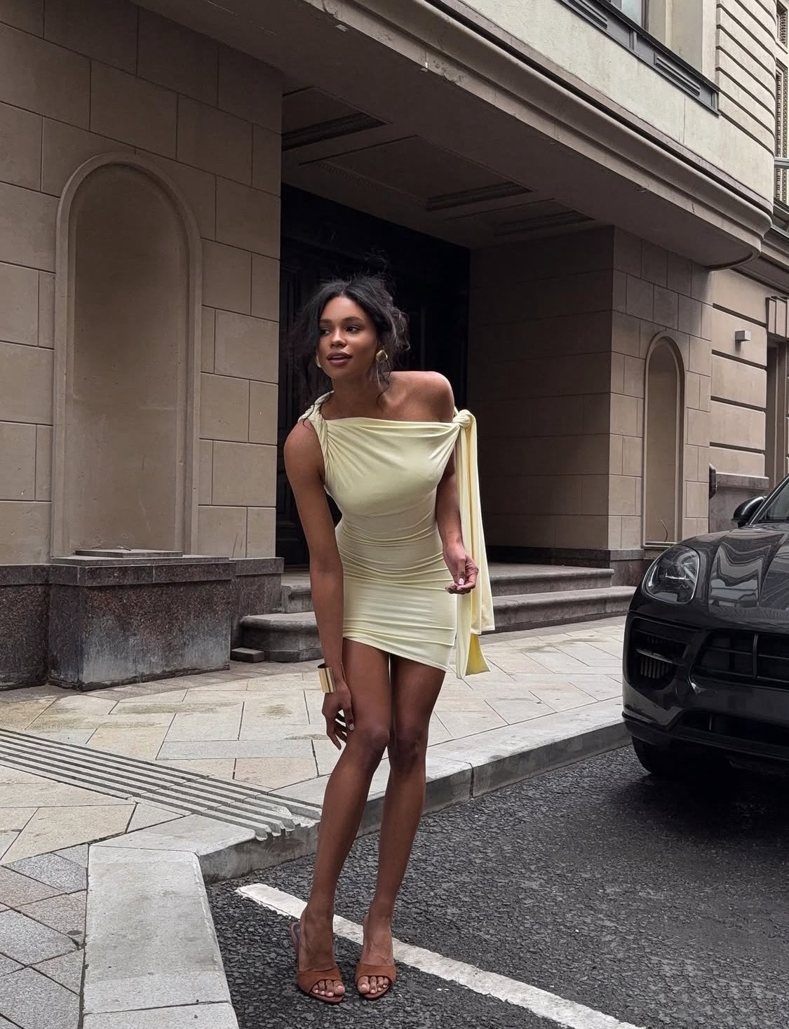 Vestido Anita Amarillo Mantequilla