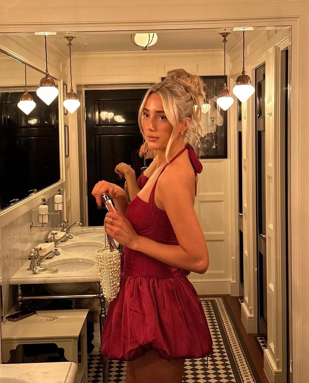 Vestido Cisne Rojo Italiano