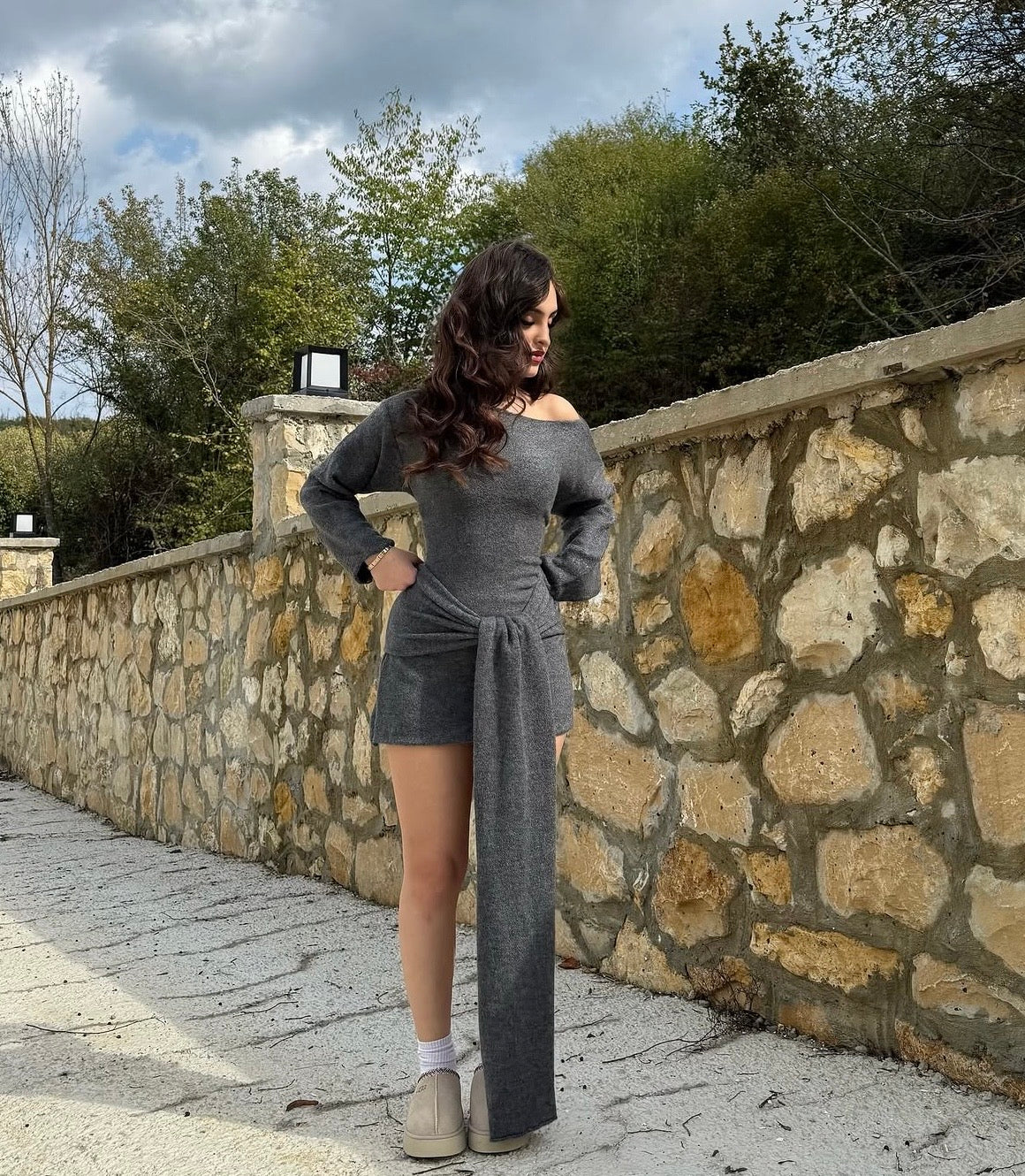 Vestido Hazel Gris