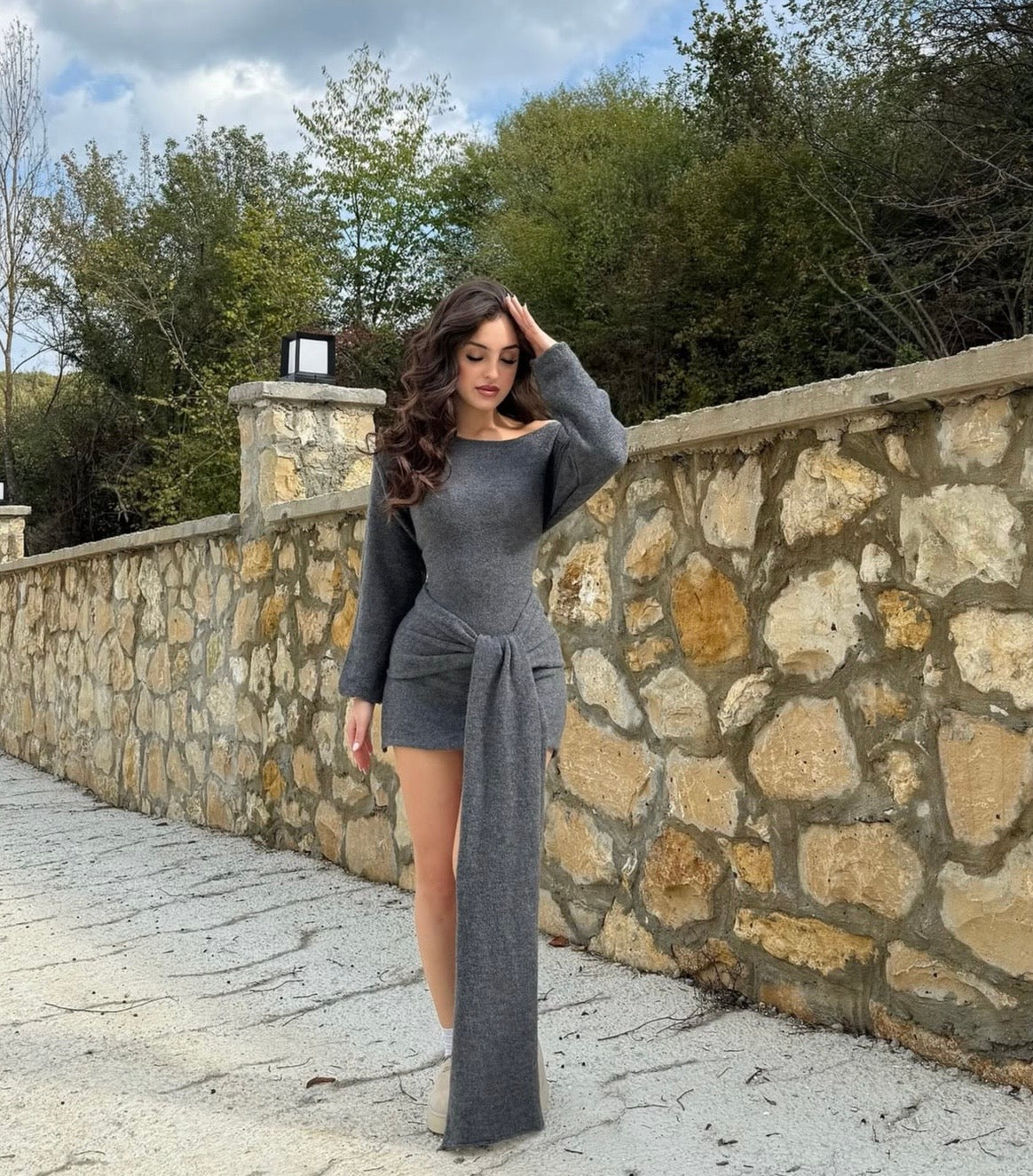 Vestido Hazel Gris