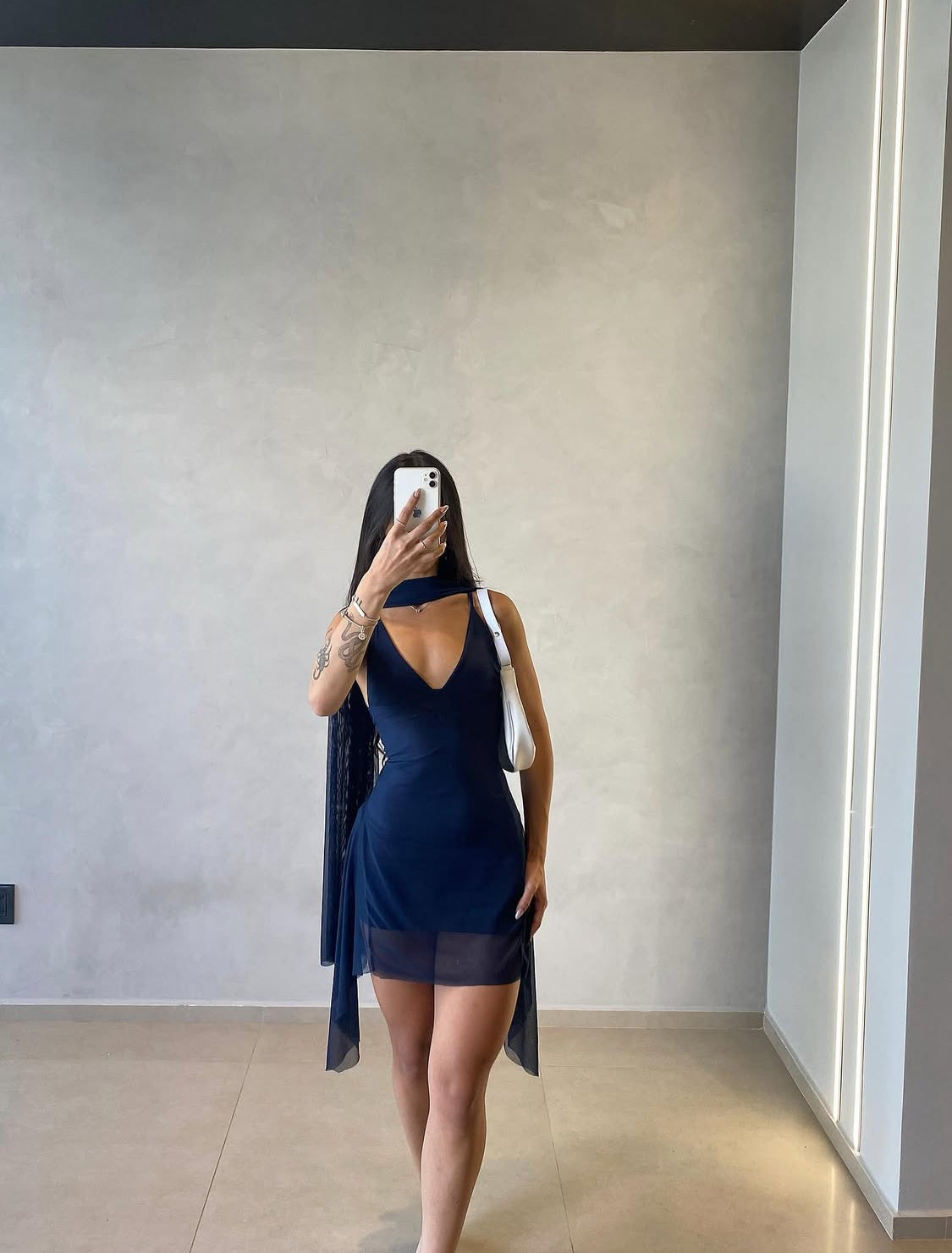 Vestido Menfis Azul Marino