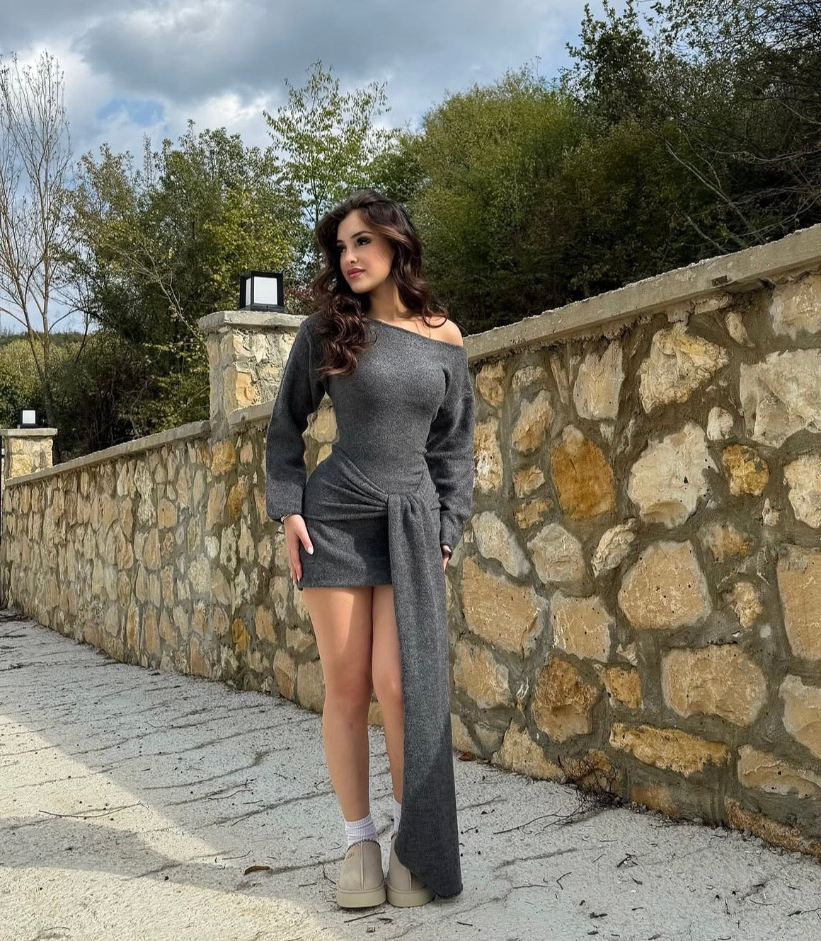 Vestido Hazel Gris
