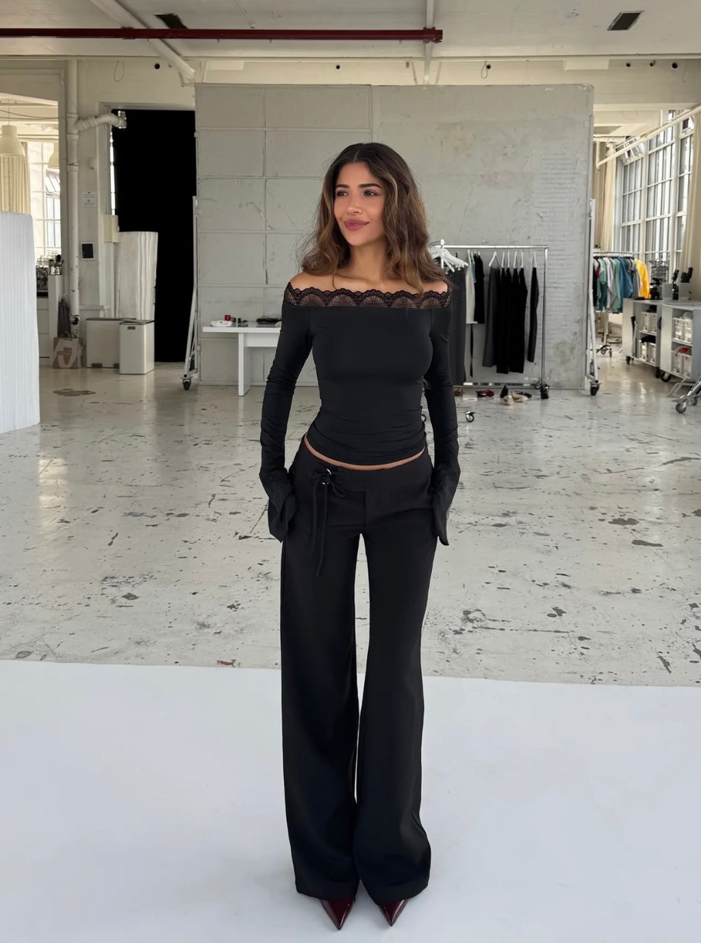 Crop Mila negro