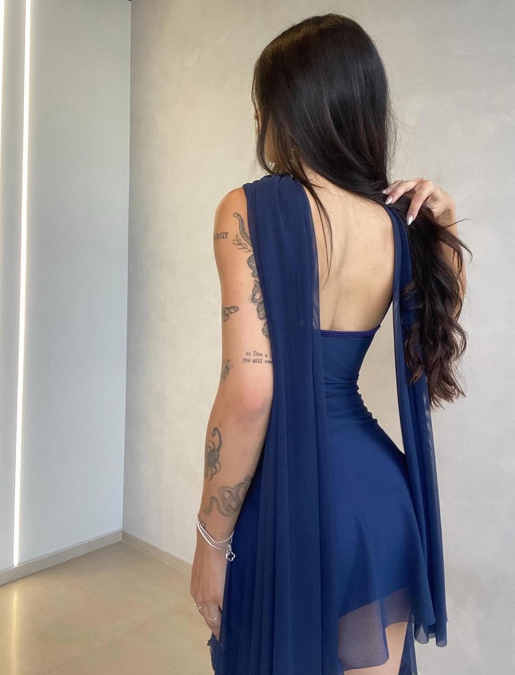 Vestido Menfis Azul Marino