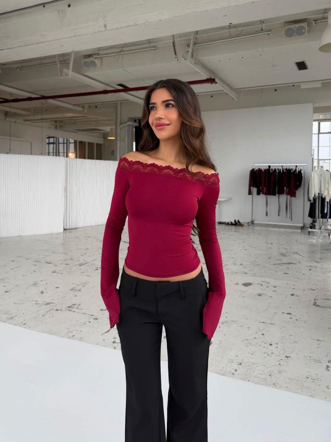 Crop Mila Rojo