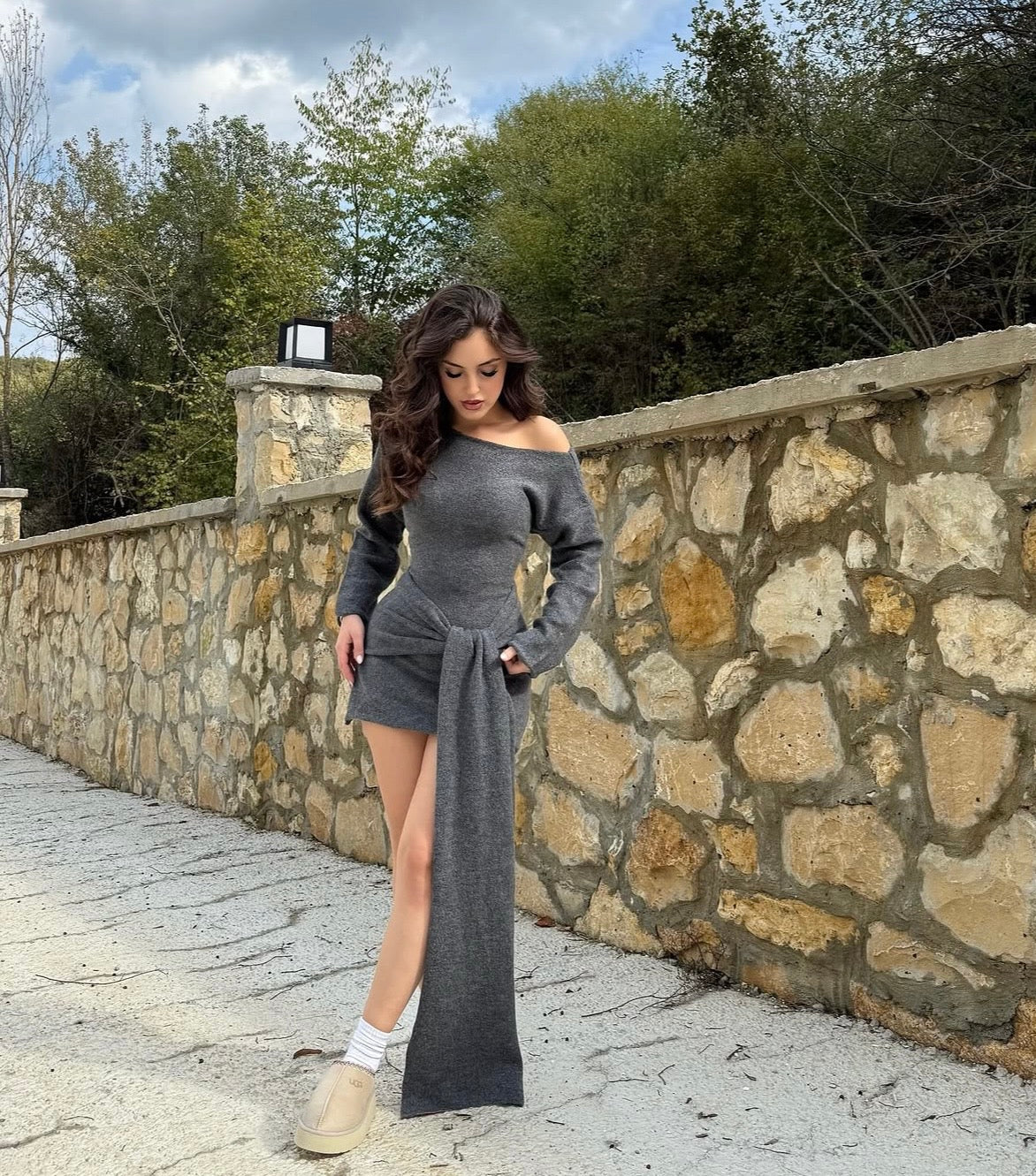 Vestido Hazel Gris