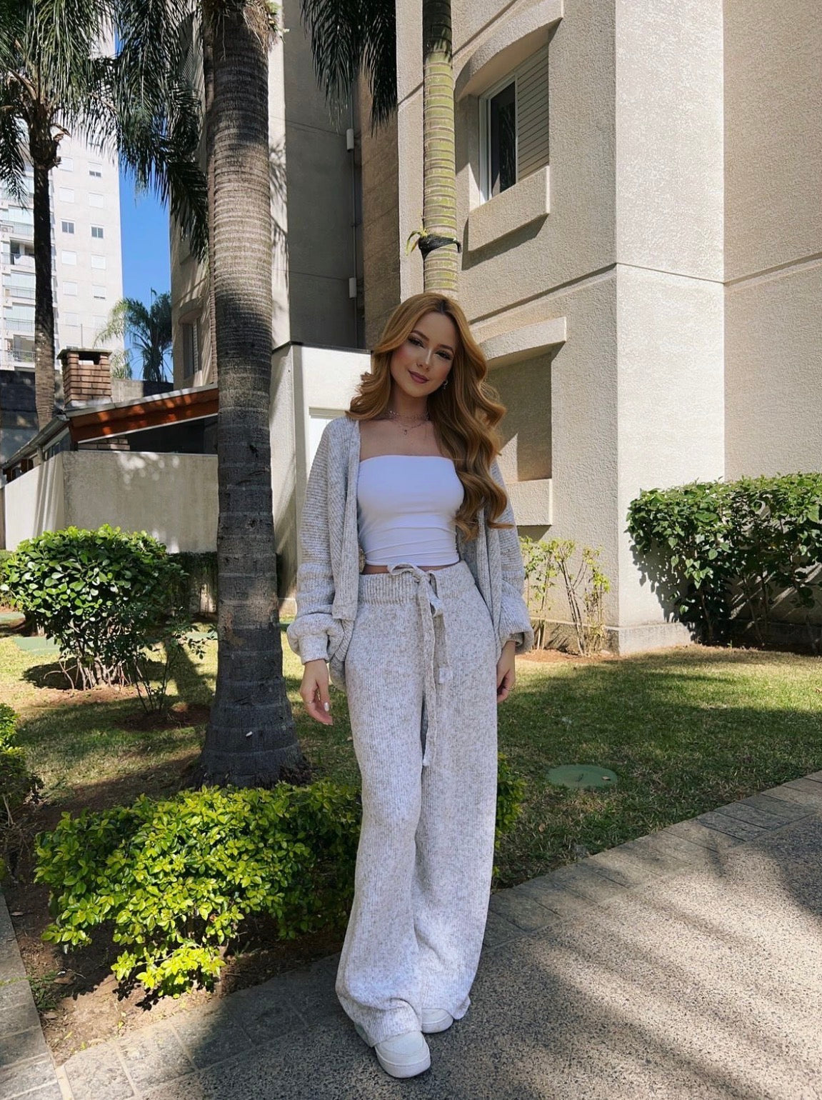 Conjunto Violet Gris