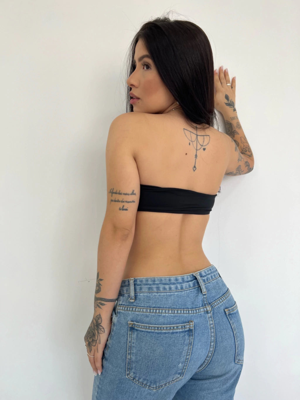 Crop Top Básico Negro