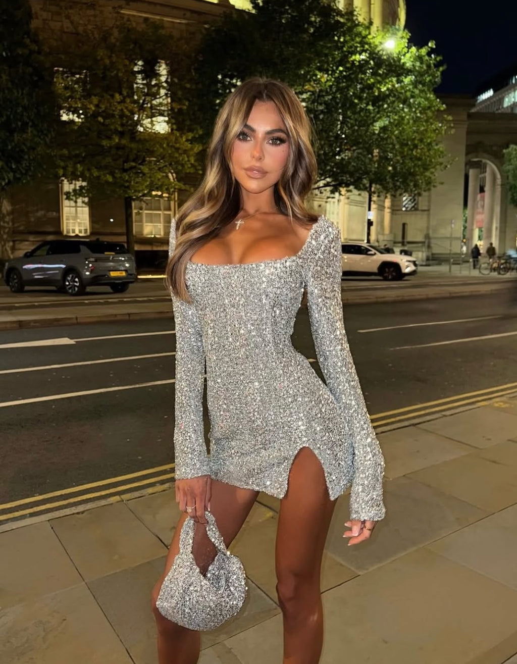 Vestido NYX Plateado