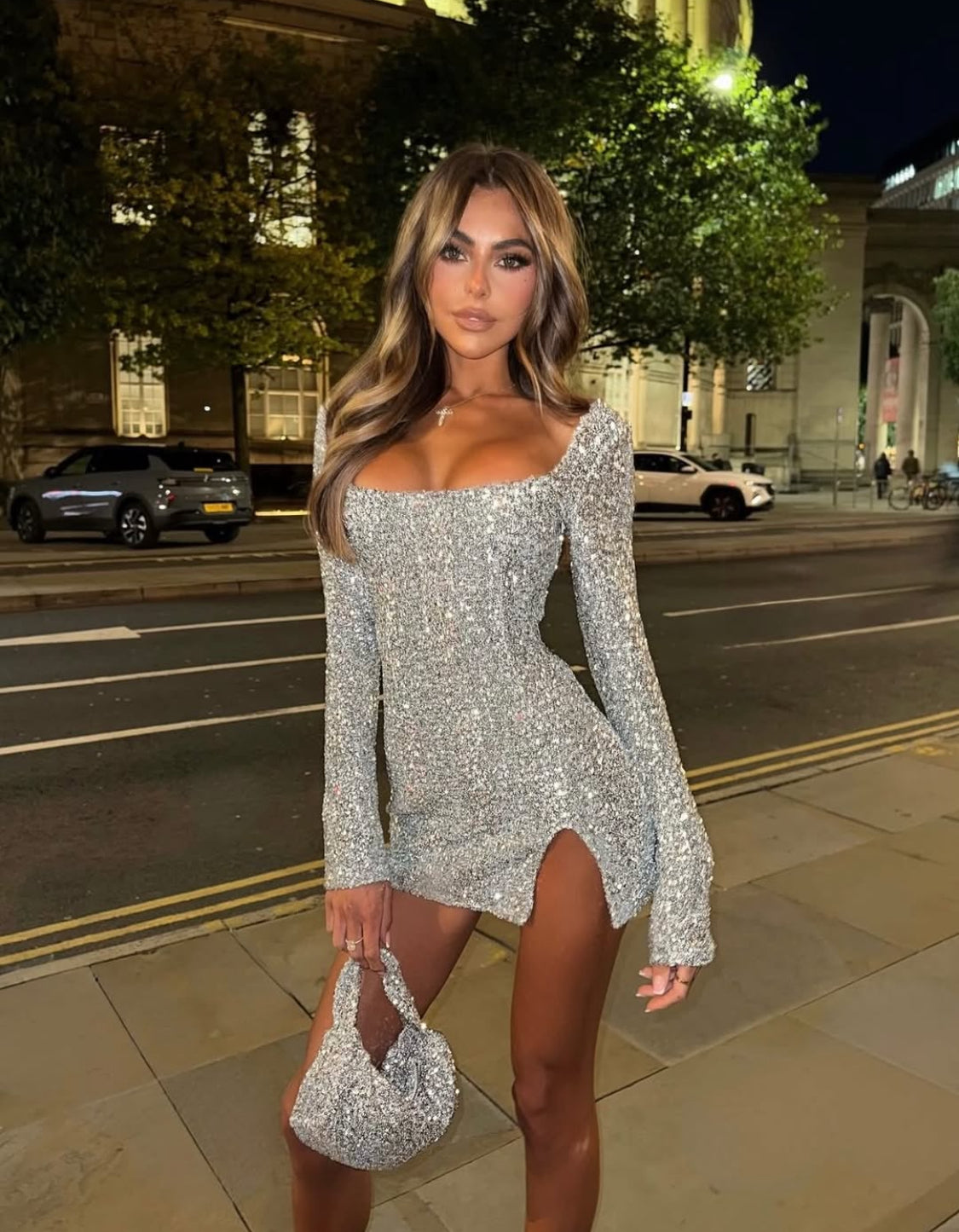 Vestido NYX Plateado