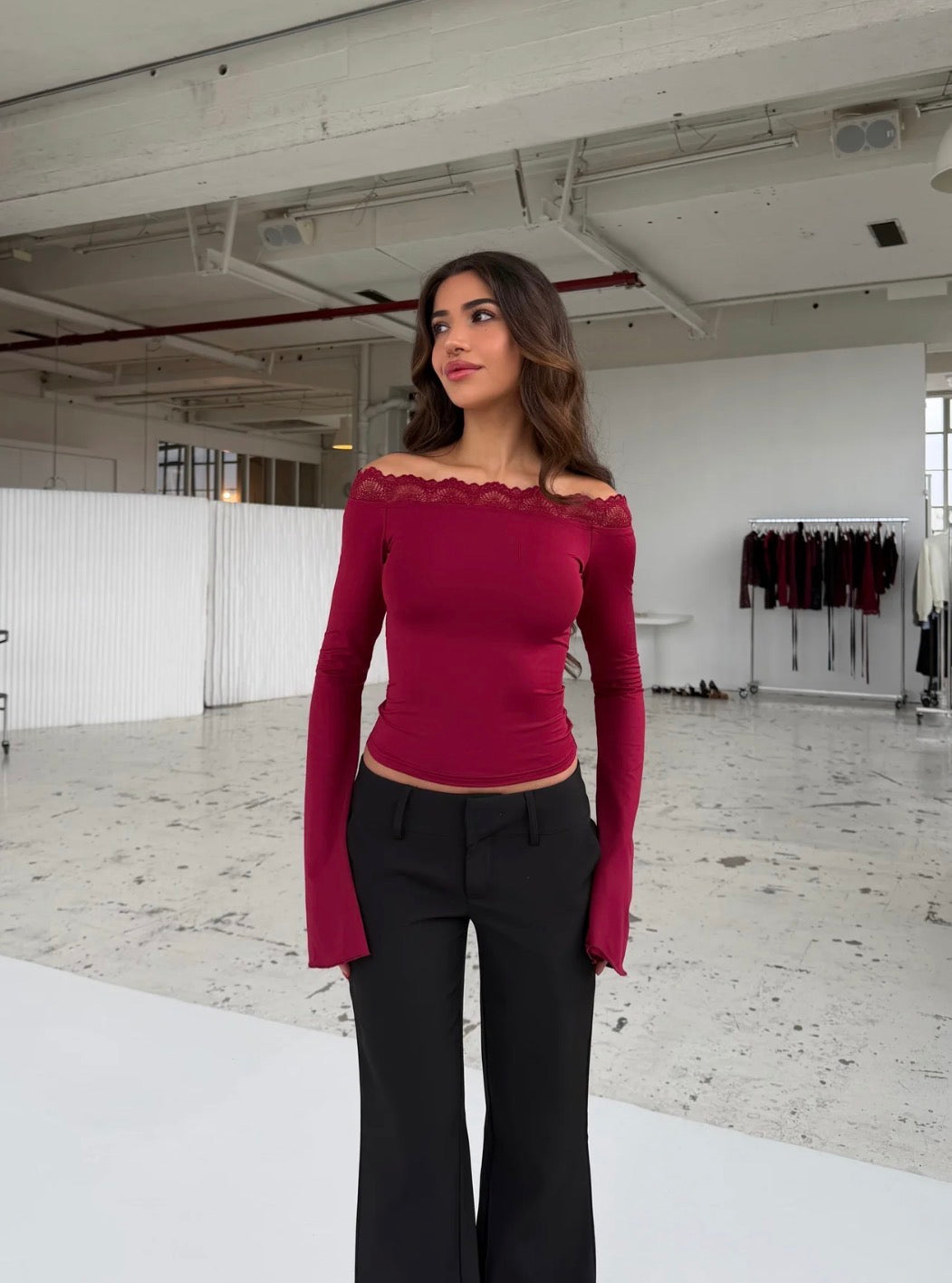 Crop Mila Rojo