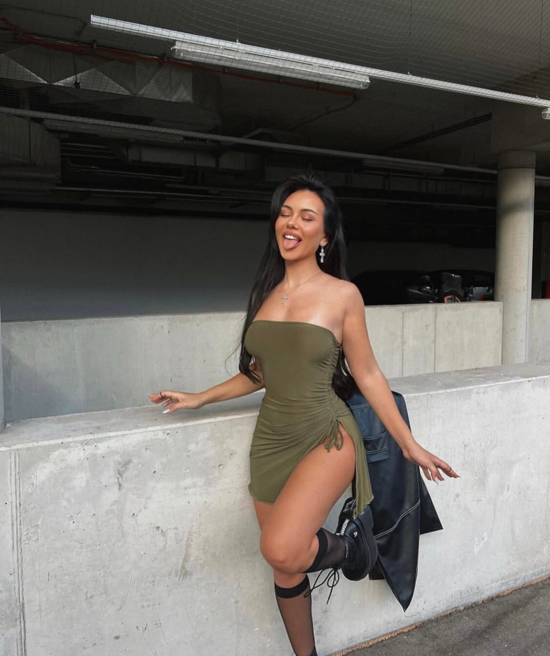 Vestido Gianna Verde Aceituna