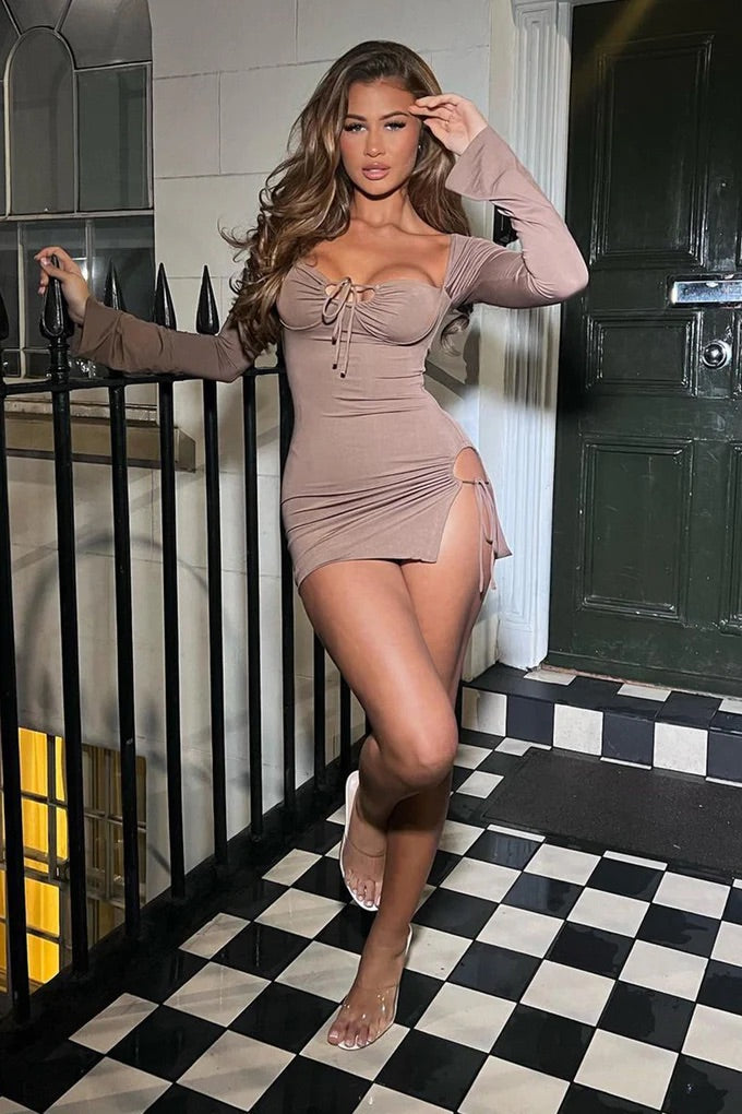 Vestido Thais Cafe