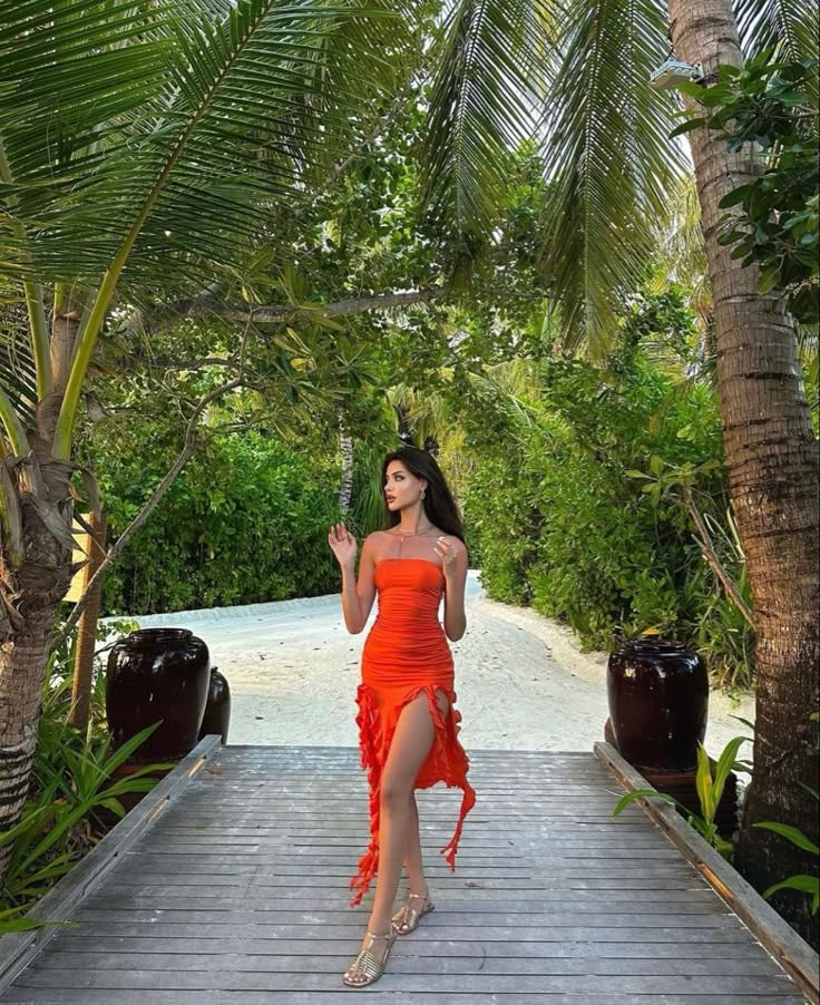 Vestido Said Naranja