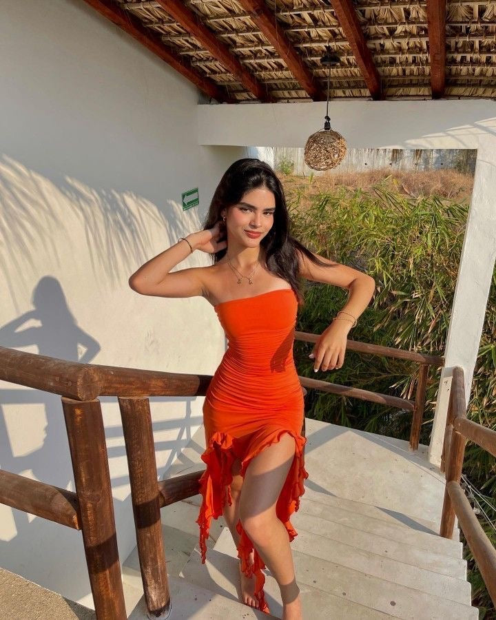 Vestido Said Naranja