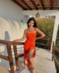 Vestido Said Naranja