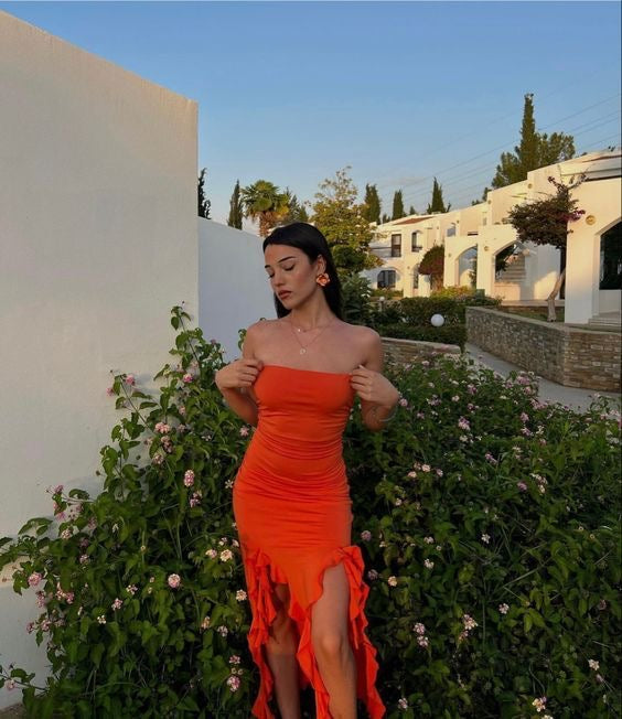 Vestido Said Naranja