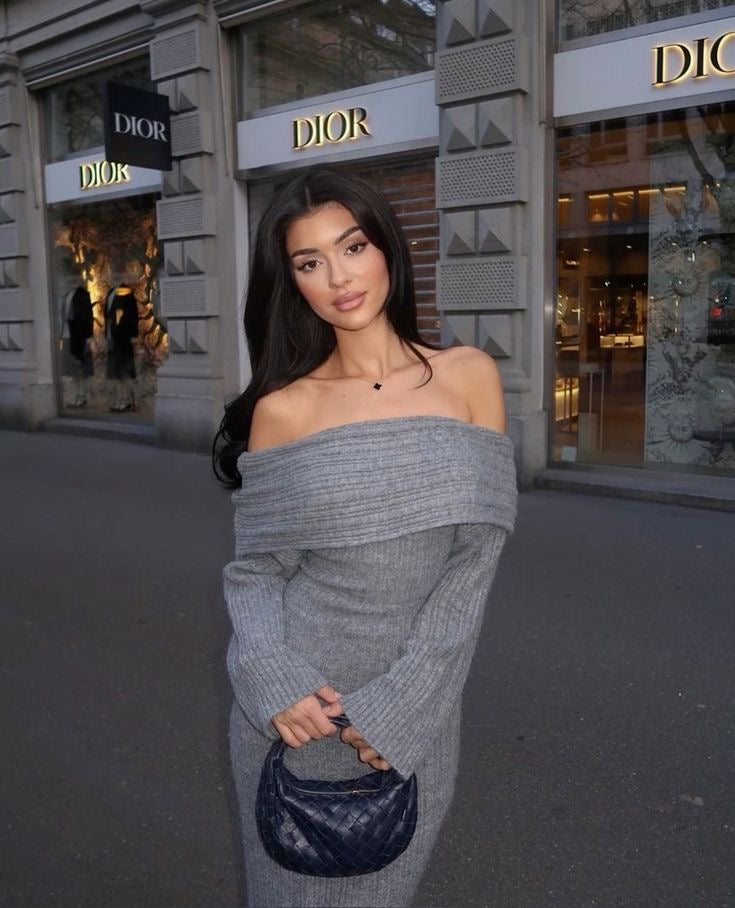 Vestido Tulipan Gris