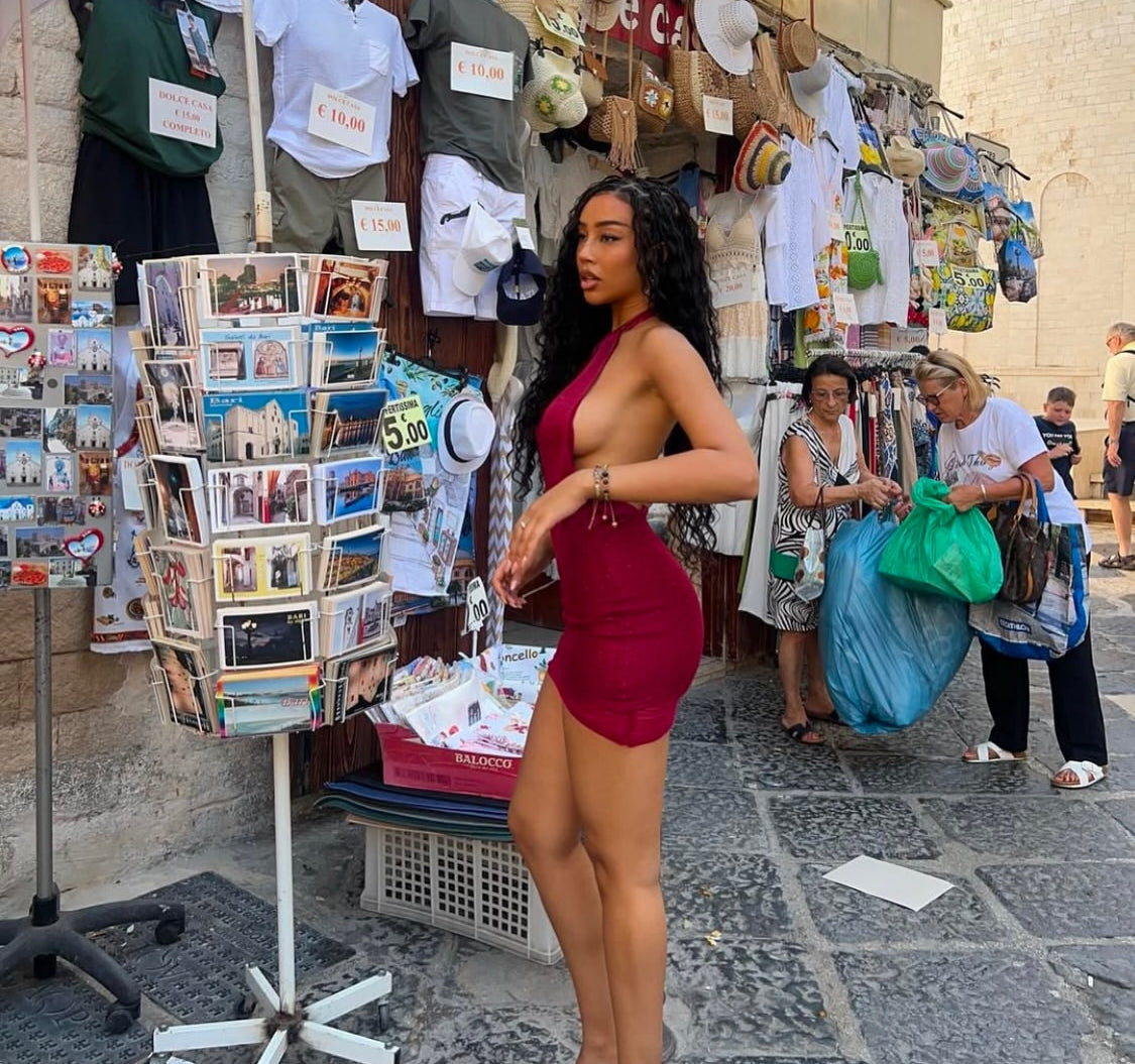 Vestido Corina Rojo Brillante