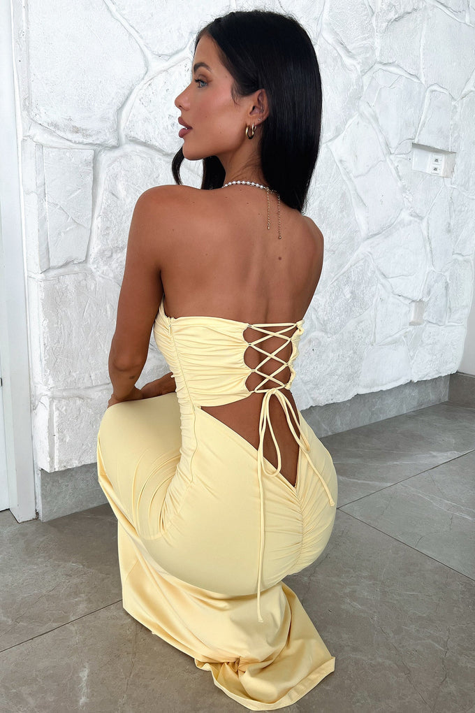 Vestido Rainy Amarillo Mant