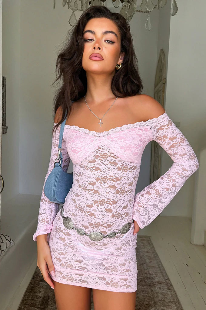 Vestido Sunset Mini Rosa