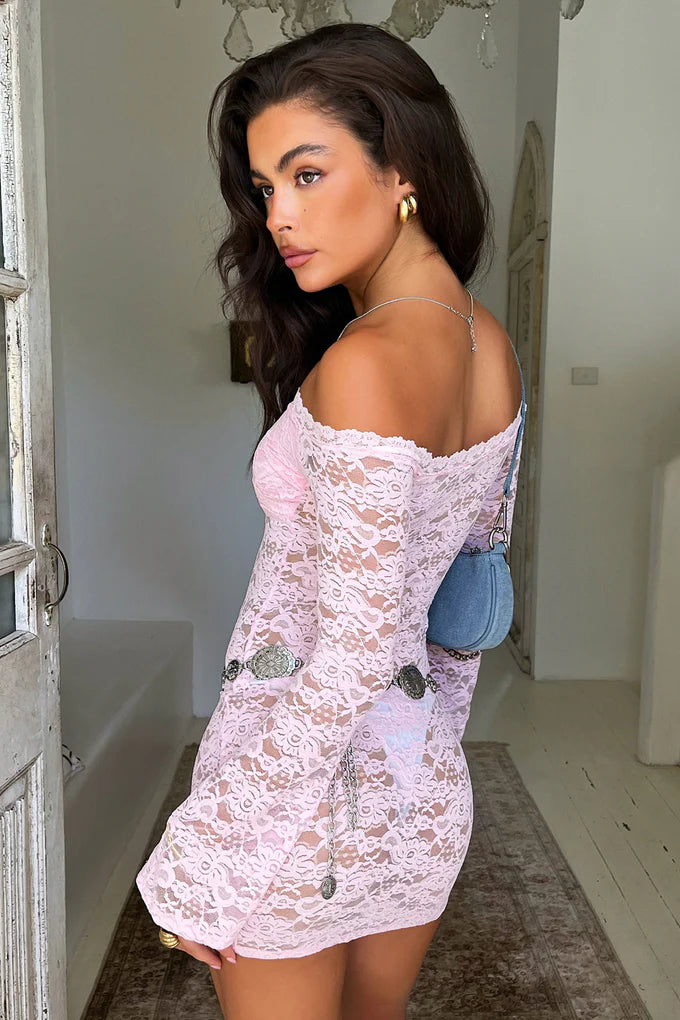 Vestido Sunset Mini Rosa