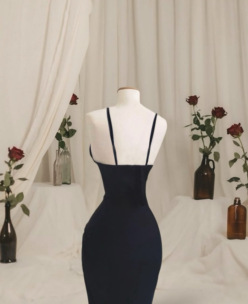 Vestido Paloma Negro Largo